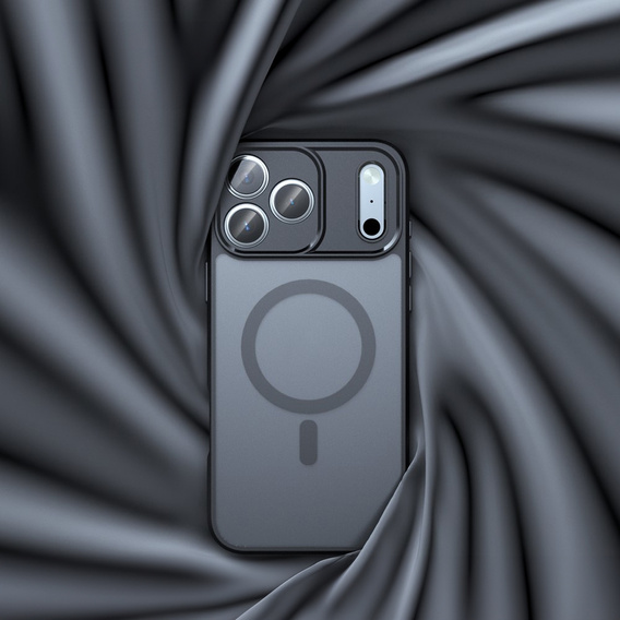 Ματ θήκη για iPhone 17 Pro Max, για Magsafe, μαύρο ματ