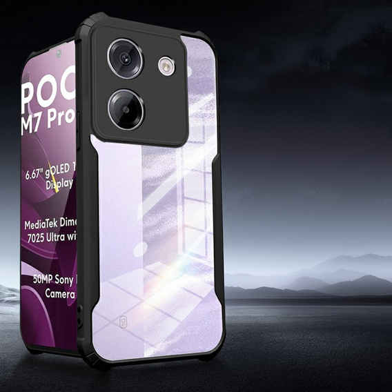 Θήκη για Xiaomi Poco M7 Pro 5G, AntiDrop Hybrid, μαύρη