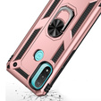 θωρακισμένη θήκη για Motorola Moto E20/E30/E40, Nox Case Ring, ροζ rose gold