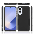 Θωρακισμένη θήκη για Samsung Galaxy S25 Edge, Dual Shockproof, μαύρη