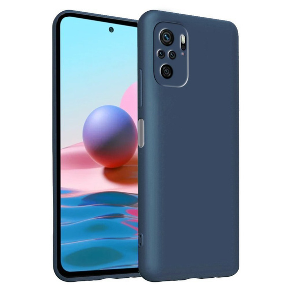 Θήκη για Xiaomi Redmi Note 10 / 10S, Silicone Lite, σκούρο μπλε