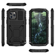 Θωρακισμένη θήκη για iPhone 12 Pro Max, R-JUST, μαύρη