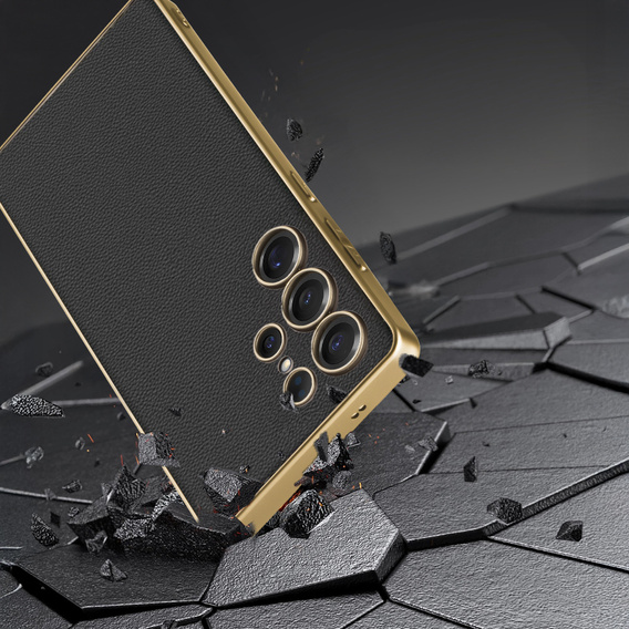 Θήκη για Samsung Galaxy S25 Ultra, GKK Leather, μαύρη