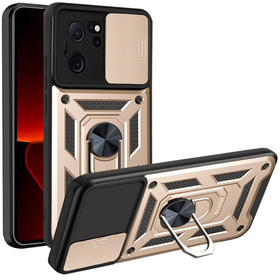 Θήκη για Xiaomi 13T / 13T Pro, CamShield Slide, χρυσή