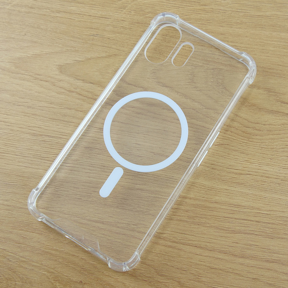 Θήκη για Nothing Phone 2, Fusion Hybrid, για MagSafe, διαφανής