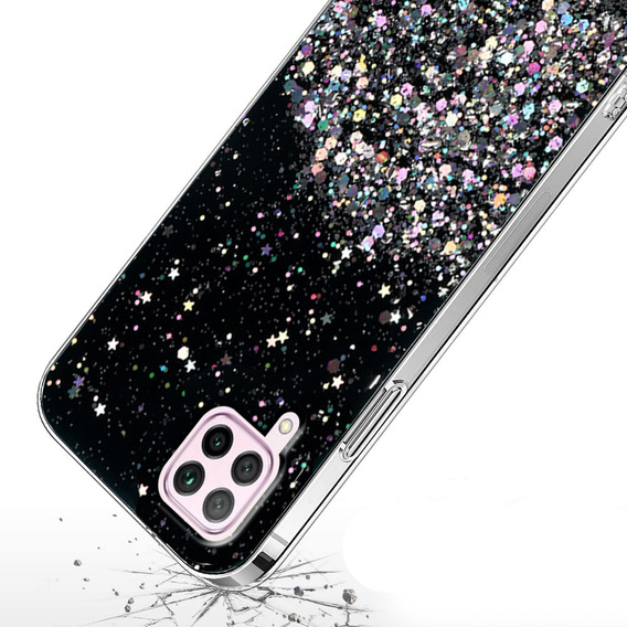 Θήκη για Huawei P40 Lite, Glittery, μαύρη