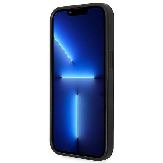 Karl Lagerfeld Θήκη για iPhone 14 Plus, Saffiano Karl's Head Patch, μαύρη