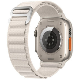 Λουράκι νάιλον για Apple Watch 1/2/3/4/5/6/7/8/SE/ULTRA 42/44/45/49mm, μπεζ
