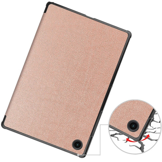 Θήκη για Samsung Galaxy Tab A8 10.5 SM-X200 SM-X205, Smartcase, ροζ rose gold