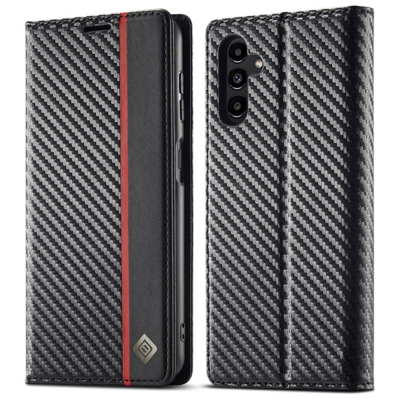 Θήκη με πτερύγιο για Samsung Galaxy A26, Carbon LC.IMEEKE, μαύρη