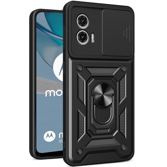 Θήκη για Motorola Moto G53 5G, CamShield Slide, μαύρο