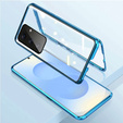 θήκη για το Samsung Galaxy S25, Magnetic Dual Glass, μπλε