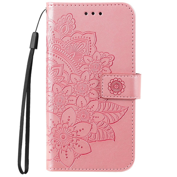 Θήκη με πτερύγιο για Samsung Galaxy A33 5G, Mandala Flower, ροζ rose gold