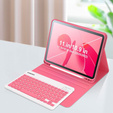Θήκη + πληκτρολόγιο iPad 10.9 2022 10 Gen, Pen Slot, ροζ rose gold