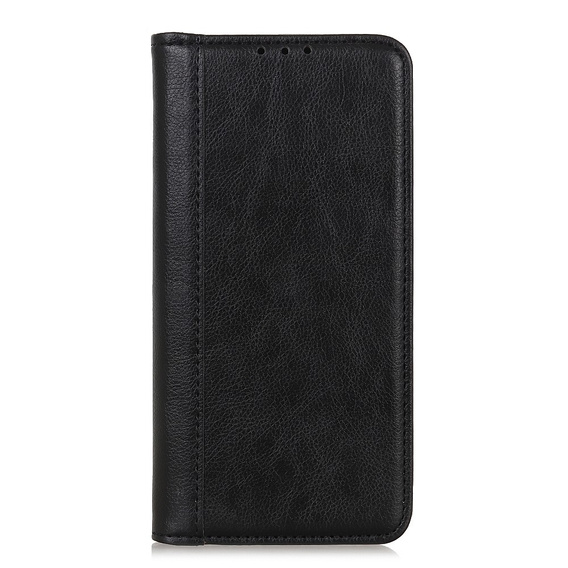 θήκη με πτερύγιο για Samsung Galaxy S25 FE, Split Leather, μαύρη