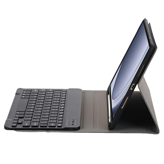 Θήκη + πληκτρολόγιο Samsung Galaxy Tab A9+, Leather Pen Slot, μαύρη