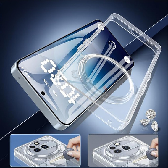 Θήκη για Nothing Phone 3a Pro, Fusion Hybrid, διαφανής
