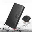 Θήκη με πτερύγιο για Oppo A5 5G / A5m, Crazy Horse Wallet, μαύρη