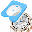 2x ERBORD μετριασμένο γυαλί για Huawei Watch GT 5 41mm, με πλαίσιο τοποθέτησης