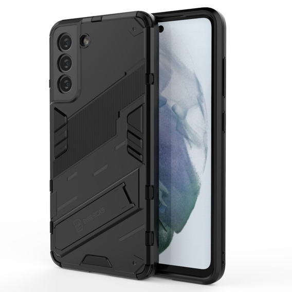 Θήκη για Samsung Galaxy S21 FE, Military kickstand, μπλε