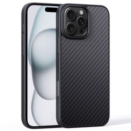 Θήκη για iPhone 16 Pro Max, Aramid Fiber Cover, μαύρη