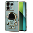 θήκη για το Xiaomi Redmi Note 13 Pro 5G, Astronaut, πράσινη + μετριασμένο γυαλί 9H