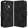 Θήκη με πτερύγιο για Oppo Find X8 Pro, Card Slot, μαύρη