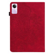 θήκη με πτερύγιο για Xiaomi Redmi Pad SE 11", flower, κόκκινη