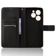 Θήκη με πτερύγιο για Infinix Hot 40i, Wallet Smart Magnet, μαύρη