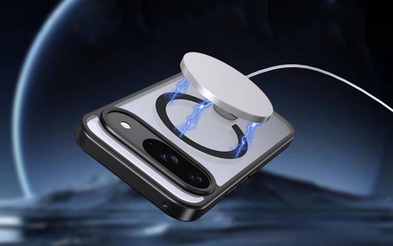 Υβριδική θήκη Fusion για Google Pixel 10 / 10 Pro, για MagSafe, με βάση, μπλε