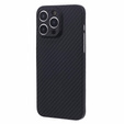 Θήκη για iPhone 15 Pro Max, Aramid Fiber Cover, μαύρη