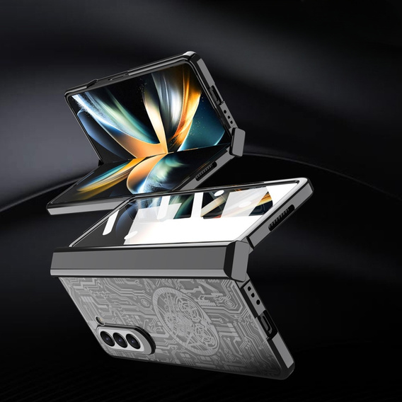 Θήκη για Samsung Galaxy Z Fold 5 5G, Mechanical Legend, μαύρη