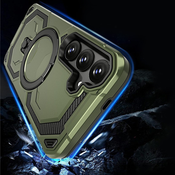 Μαγνητική θήκη με βάση για Samsung Galaxy A57 5G, πράσινη