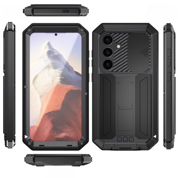 Θωρακισμένη θήκη για Samsung Galaxy S25, R-JUST, μαύρη