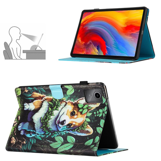 Θήκη για Lenovo Tab M11, με πτερύγιο, corgi dog