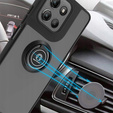 Θήκη για Motorola Moto G15 / Motorola Moto G15 Power, Frosted Ring, μαύρη
