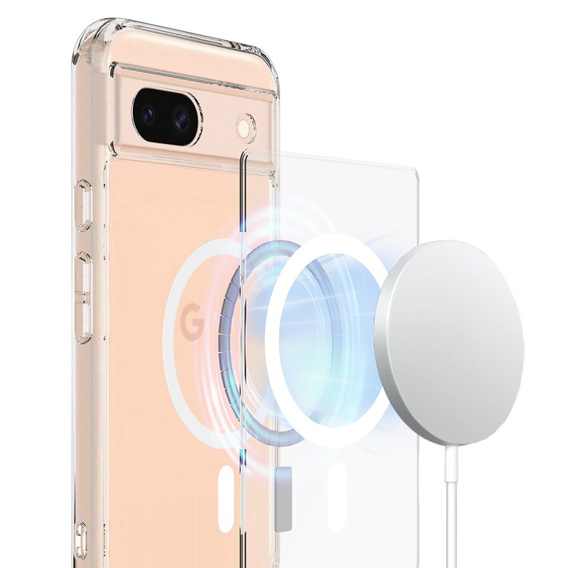 Θήκη για Google Pixel 8A, Fusion Hybrid, για MagSafe, διαφανής