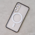 Μαγνητική θήκη MagSafe Dual Glass για Samsung Galaxy S23, χρυσή