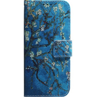 Θήκη με πτερύγιο για Huawei P30 Lite, Wallet, tree, μπλε