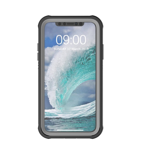Θήκη για iPhone XR, Shockproof, με μεμβράνη, μαύρη