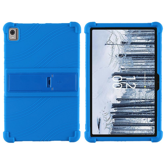 Θήκη σιλικόνης για Nokia T21, Impact, θωρακισμένη, μπλε
