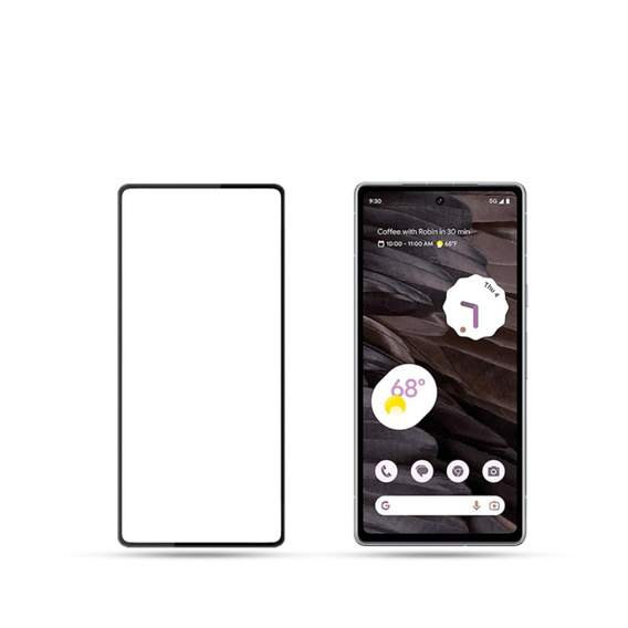 Mocolo Full Glue μετριασμένο γυαλί για Google Pixel 8A, μαύρο πλαίσιο