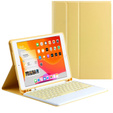 Θήκη + πληκτρολόγιο iPad 10.2 2019 / 2020 / 2021, κίτρινη