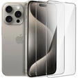 2x Μετριασμένο γυαλί για iPhone 15 Pro, ERBORD 9H Hard Glass στην οθόνη