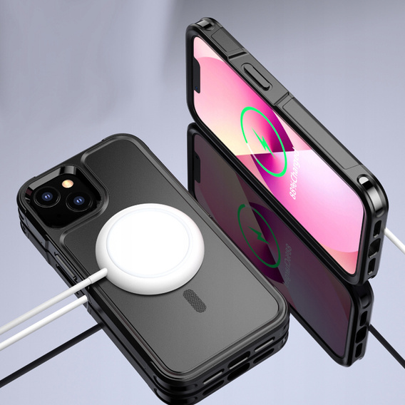 Θήκη για iPhone 14, MagForce MagSafe, μαύρη