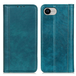 Θήκη για Iphone 16E, Wallet Litchi Leather, μπλε