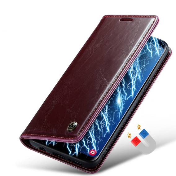 θήκη CASEME για Samsung Galaxy S9+ Plus, Waxy Textured, κόκκινη