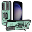 Θήκη για Samsung Galaxy S24, KickStand Camera Lens, πράσινη