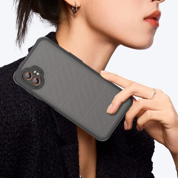 Θήκη για Samsung Galaxy Xcover 7 Pro, Fusion Hybrid, διαφανής / μαύρη
