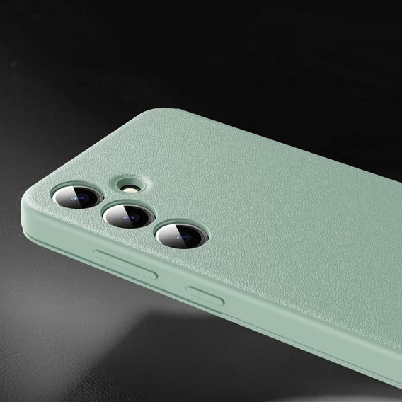 Αναδιπλούμενη θήκη για Samsung Galaxy A56 5G, Smart View Wallet, πράσινη